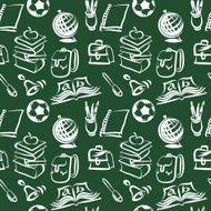 Seamless school pattern N26