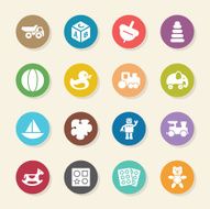 Toys Icons - Color Circle Series N2