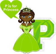Fairytale Princess Learning Letter P N17