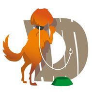 Letter D vector