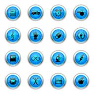 Blue Icons - School N2