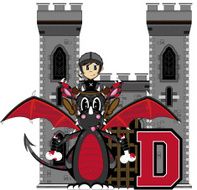 Soldier and Dragon Learning Letter D N4