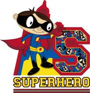Mini Superhero Learning Letter S N76
