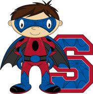 Mini Superhero Learning Letter S N94