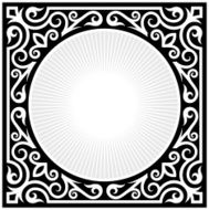 Abstract Ornate Frame Design