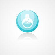 Laboratory glass web icon