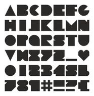 Big Bold Block Alphabet Numbers And Symbols