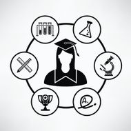Education info graphic design clean vector N11