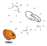 Numbers game for children musical instruments (cymbals) N2