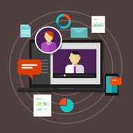 webinar online training education concept distance learning e-learning N2
