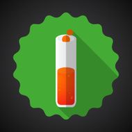 Vector of medical test tube icon