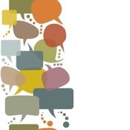 Colorful speech bubbles set N2