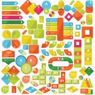 Elements of Infographics Colorful version vector