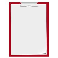 Clipboard with paper Vector illustration