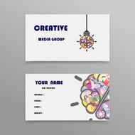 Abstract Creative Business Cards Design Template