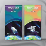 Space flyers brochure template N2