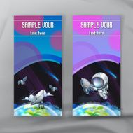 Space flyers brochure template N3