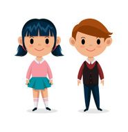 Vector children flat illustration N2