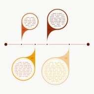 Vector colorful timeline info graph