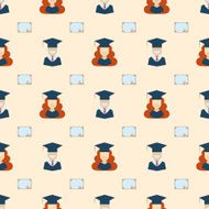 Seamless Graduation Celebration Educational Background