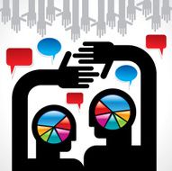 people meet and talk about help