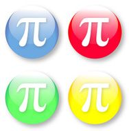 Mathematics PI icons set