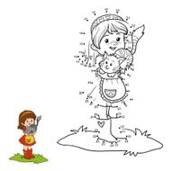 Numbers game (little girl with cute cat) N2