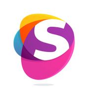 S letter with ellipses intersection logo
