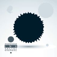 Vector brush painted ink blob eps8 smudge background Graphic