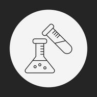 Beaker line icon N80