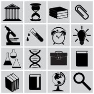 Vector education icon set N7