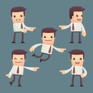 set of simple universal characters in different poses manager N8