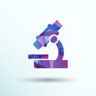 Black microscope icon vector illustration symbol medical N6