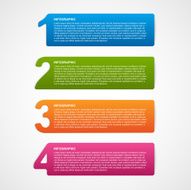 Creative infographic number options template N2