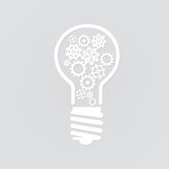 light bulb with gears