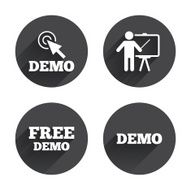 Demo with cursor icon Presentation billboard N13