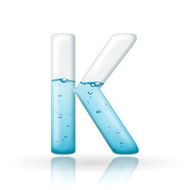 3d clean water letter K