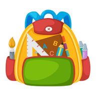 school bag vector