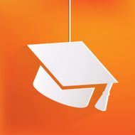 Academic cap icon Study hat symbol