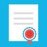 Vector Certificate Icon