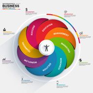 Abstract 3D digital business diagram Infographic N6