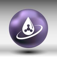 chemical icons icon drop water element formula symbol atom gene N13