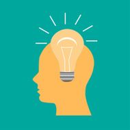 New idea form human head vector illustration