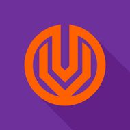 V letter line logo N3