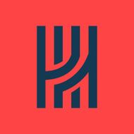 H letter line logo N3