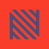 N letter line logo N4