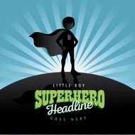 Boy super hero burst background N2