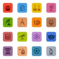 Colorful Education Icon Set N2