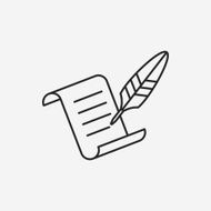 poetry line icon N4