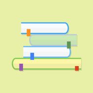 Education book Flat vector icon